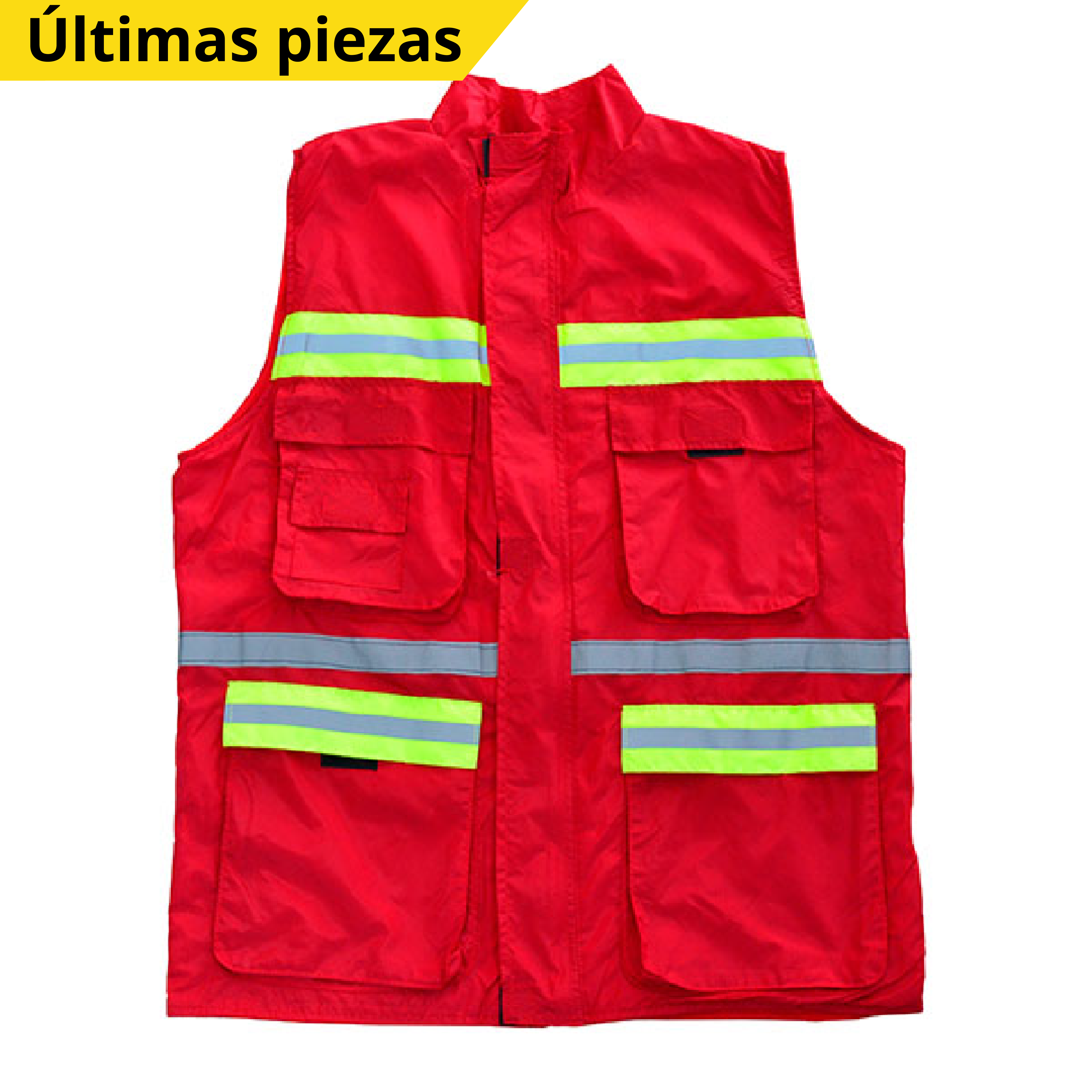 CHALECO MARINER CON REFLEJANTE LAMIRA ROJO YLK-250
